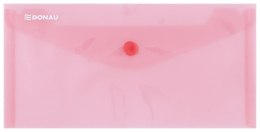 Teczka kopertowa DONAU zatrzask, PP, DL, 180mikr., czerwona