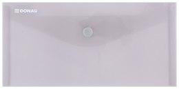 Teczka kopertowa DONAU zatrzask, PP, DL, 180mikr., dymna