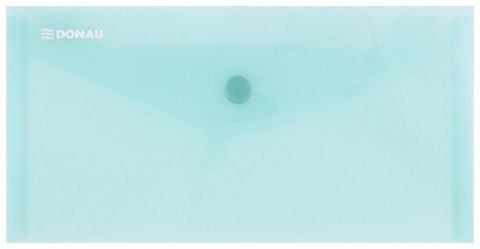 Teczka kopertowa DONAU zatrzask, PP, DL, 180mikr., zielona