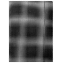 Teczka z gumką DONAU, karton, A4, 400gsm, 3-skrz., czarna w kratę