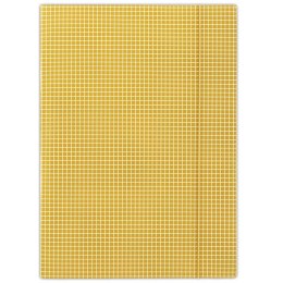 Teczka z gumką DONAU, karton, A4, 400gsm, 3-skrz., pomarańczowa w kratę
