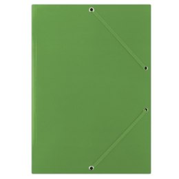 Teczka z gumką DONAU, karton, A4, 400gsm, 3-skrz., zielona
