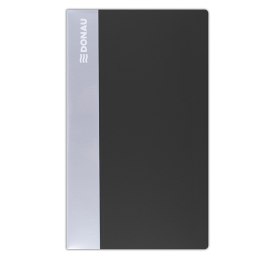 Wizytownik DONAU, PP, na 120 wizytówek, czarny