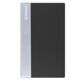 Wizytownik DONAU, PP, na 240 wizytówek, czarny