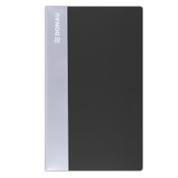 Wizytownik DONAU, PP, na 480 wizytówek, czarny