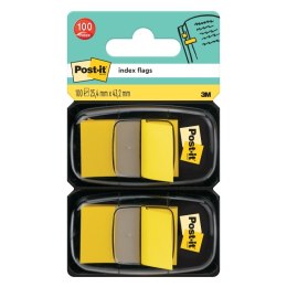 Zakładki indeksujące POST-IT® (680-Y2EU), PP, 25,4x43,2mm, 2x50 kart., żółte