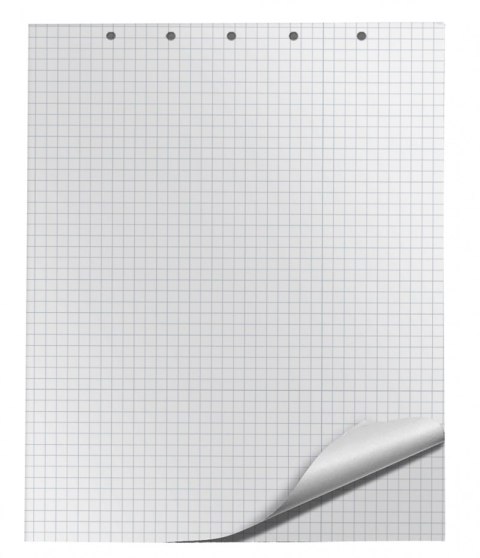 Blok do flipchartów Q-CONNECT, kratka, 65x100cm, 20 kart., biały