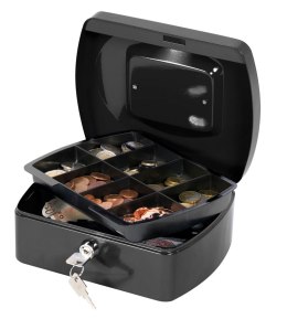 Kasetka na pieniądze Q-CONNECT, średnia, 205x165x87mm, czarna