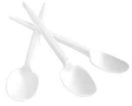 Łyżeczka plastikowa OFFICE PRODUCTS, 12cm, 100 szt., biała