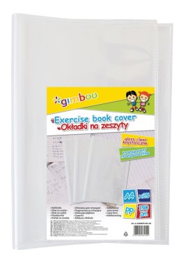Okładka na zeszyt GIMBOO, krystaliczna, A4, 150mikr., transparentna