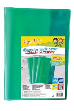 Okładka na zeszyt GIMBOO, krystaliczna, A4, 150mikr., zielona