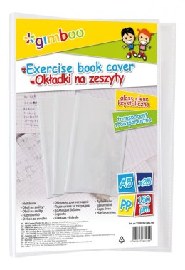 Okładka na zeszyt GIMBOO, krystaliczna, A5, 150mikr., transparentna
