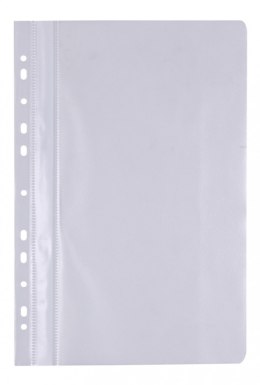 Skoroszyt OFFICE PRODUCTS, PP, A4, miękki, 100/170mikr., wpinany, biały