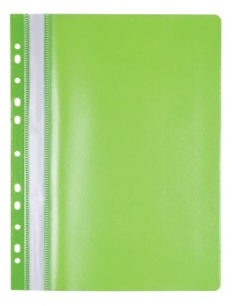 Skoroszyt OFFICE PRODUCTS, PP, A4, miękki, 100/170mikr., wpinany, jasnozielony