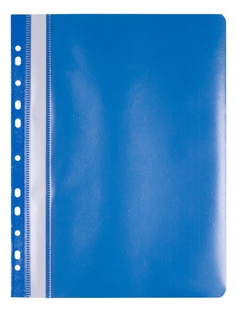 Skoroszyt OFFICE PRODUCTS, PP, A4, miękki, 100/170mikr., wpinany, niebieski