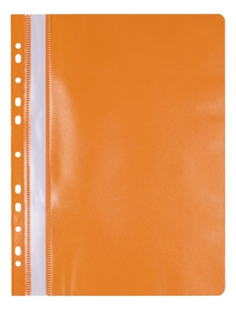 Skoroszyt OFFICE PRODUCTS, PP, A4, miękki, 100/170mikr., wpinany, pomarańczowy
