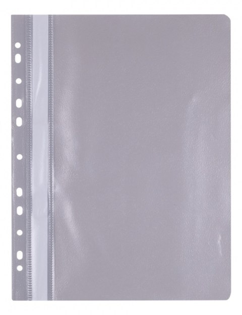 Skoroszyt OFFICE PRODUCTS, PP, A4, miękki, 100/170mikr., wpinany, szary