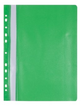 Skoroszyt OFFICE PRODUCTS, PP, A4, miękki, 100/170mikr., wpinany, zielony