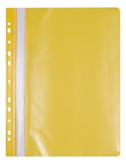 Skoroszyt OFFICE PRODUCTS, PP, A4, miękki, 100/170mikr., wpinany, żółty