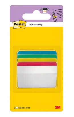 Zakładki indeksujące POST-IT® do archiwizacji (686-A1), PP, wygięte, 50,8x38,1mm, 4x6 kart., mix kolorów