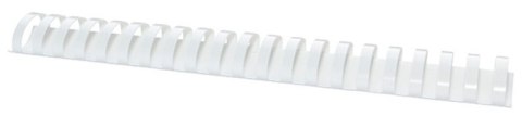 Grzbiety do bindowania OFFICE PRODUCTS, A4, 38mm (350 kartek), 50 szt., białe