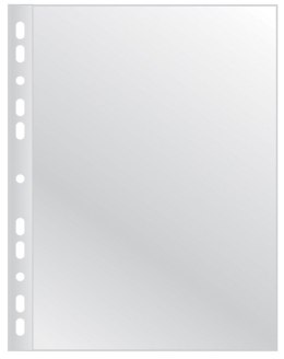 Koszulki na dokumenty Q-CONNECT, poszerzane, PP, A4, groszkowe, 40mikr., 50szt.