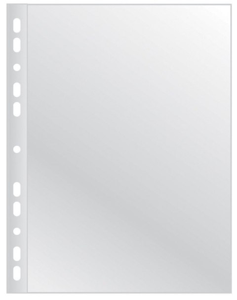 Koszulki na dokumenty Q-CONNECT, poszerzane, PP, A4, groszkowe, 75mikr., 50szt.