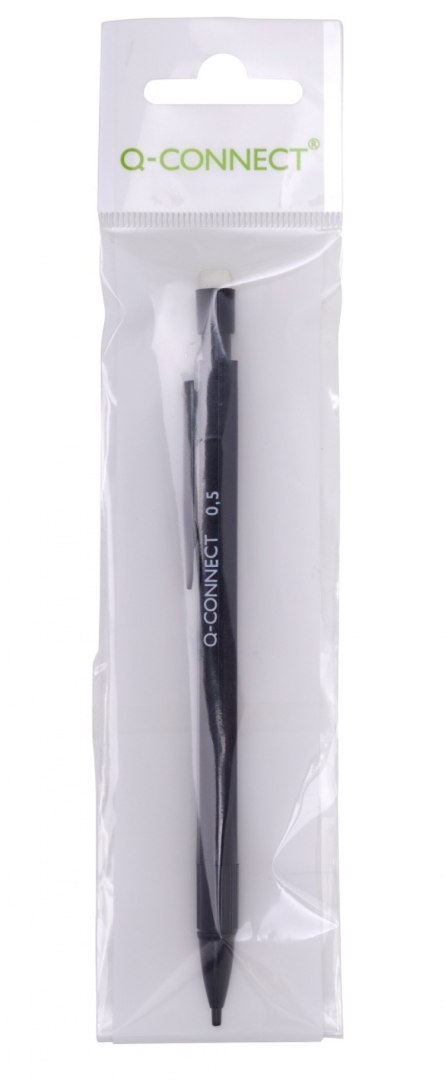 Ołówek automatyczny Q-CONNECT, 0,5mm, czarny