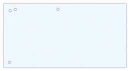 Przekładki OFFICE PRODUCTS, karton, 1/3 A4, 240x105mm, 100szt., białe