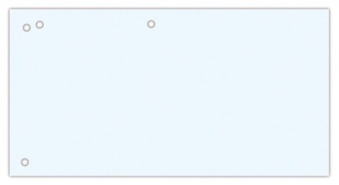 Przekładki OFFICE PRODUCTS, karton, 1/3 A4, 240x105mm, 100szt., białe