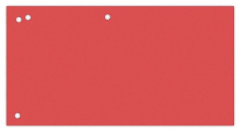 Przekładki OFFICE PRODUCTS, karton, 1/3 A4, 240x105mm, 100szt., czerwone