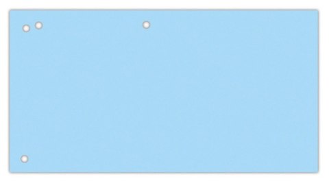 Przekładki OFFICE PRODUCTS, karton, 1/3 A4, 240x105mm, 100szt., niebieskie