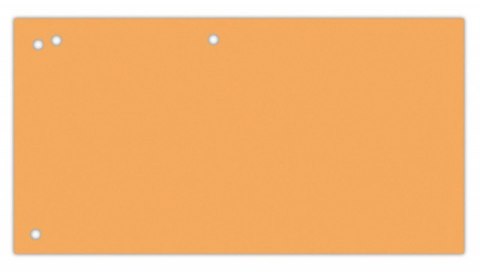 Przekładki OFFICE PRODUCTS, karton, 1/3 A4, 240x105mm, 100szt., pomarańczowe