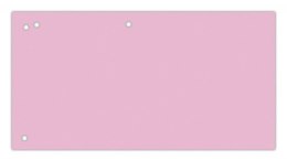 Przekładki OFFICE PRODUCTS, karton, 1/3 A4, 240x105mm, 100szt., różowe