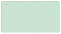 Przekładki OFFICE PRODUCTS, karton, 1/3 A4, 240x105mm, 100szt., zielone