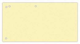 Przekładki OFFICE PRODUCTS, karton, 1/3 A4, 240x105mm, 100szt., żółte