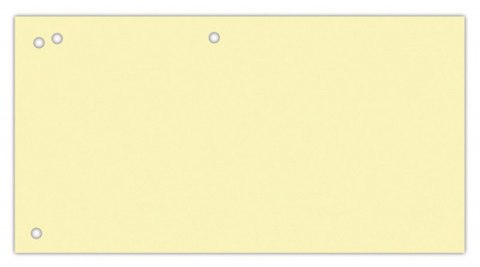 Przekładki OFFICE PRODUCTS, karton, 1/3 A4, 240x105mm, 100szt., żółte