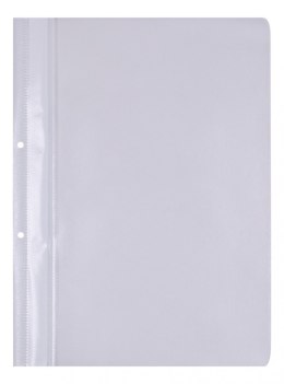Skoroszyt OFFICE PRODUCTS, PP, A4, 2 otwory, 100/170mikr., wpinany, biały