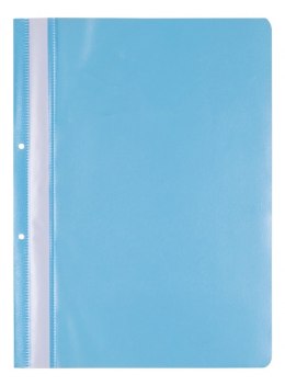 Skoroszyt OFFICE PRODUCTS, PP, A4, 2 otwory, 100/170mikr., wpinany, jasnoniebieski