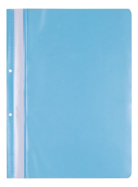 Skoroszyt OFFICE PRODUCTS, PP, A4, 2 otwory, 100/170mikr., wpinany, jasnoniebieski