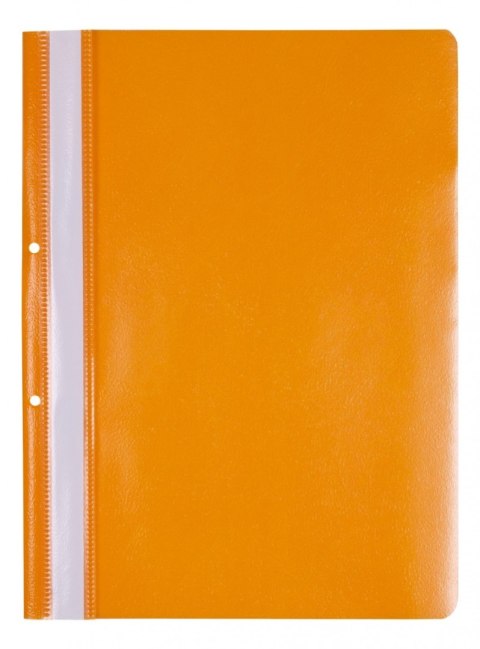 Skoroszyt OFFICE PRODUCTS, PP, A4, 2 otwory, 100/170mikr., wpinany, pomarańczowy