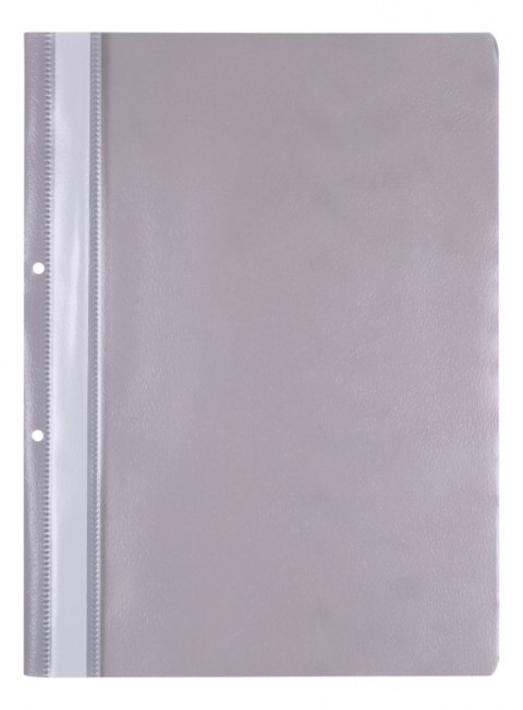 Skoroszyt OFFICE PRODUCTS, PP, A4, 2 otwory, 100/170mikr., wpinany, szary