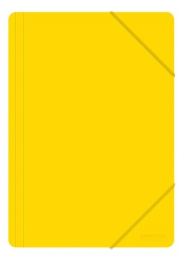 Teczka z gumką OFFICE PRODUCTS, A4, PP, 500mikr., 3-skrz., żółta