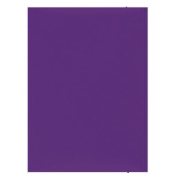 Teczka z gumką OFFICE PRODUCTS, karton, A4, 300gsm, 3-skrz., fioletowa