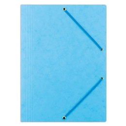 Teczka z gumką OFFICE PRODUCTS, preszpan, A4, 390gsm, 3-skrz., jasnoniebieska