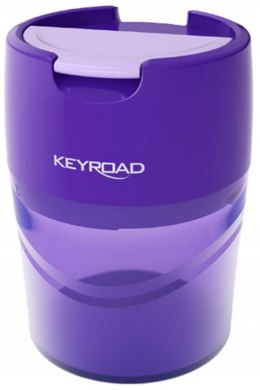 Temperówka KEYROAD Robby, aluminiowa, podwójna, z pojemnikiem, pakowane na displayu, mix kolorów