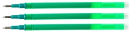 Wkład do długopisu wymazywalnego Q-CONNECT, 1,0mm, 3szt., zawieszka, zielony