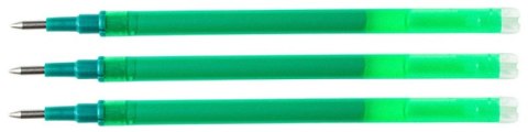 Wkład do długopisu wymazywalnego Q-CONNECT, 1,0mm, 3szt., zawieszka, zielony