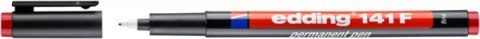 Foliopis e-141 F EDDING, 0,6mm, czerwony