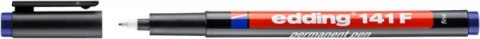 Foliopis permanentny e-141 F EDDING, 0,6mm niebieski